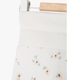 pantalon en maille evolutif bebe fille blanc standard leggingsG534901_2