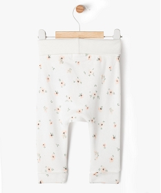 pantalon en maille evolutif bebe fille blanc standard leggingsG534901_3