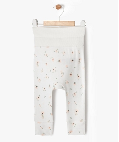 pantalon en maille evolutif bebe fille blanc standard leggingsG534901_4