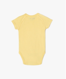 body manches courtes fermeture croisee bebe (lot de 3) blancG535401_4