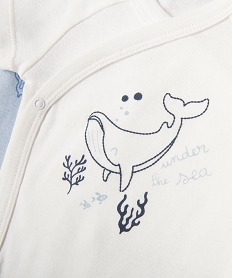 body manches courtes fermeture croisee motifs marins bebe (lot de 3) bleu standardG535501_2