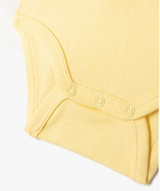 body a manches courtes avec message bebe garcon (lot de 3) bleu standard body manches courtesG535601_3