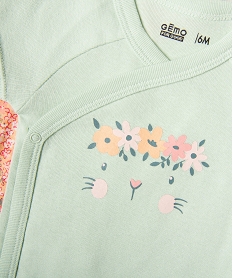 body a manches courtes fermeture croisee bebe fille (lot de 3) vert standardG535901_2