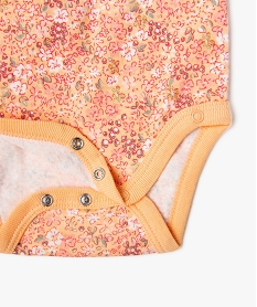 body a manches courtes fermeture croisee bebe fille (lot de 3) vert standardG535901_3