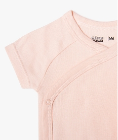 body a manches courtes fermeture croisee bebe fille (lot de 3) vert standardG535901_4