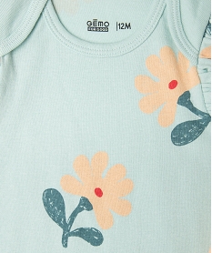 body sans manches avec volants a motifs fleuris bebe fille (lot de 3) vert standardG536101_4