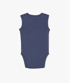 body sans manches encolure americaine bebe garcon (lot de 3) bleuG536801_4