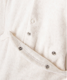 pyjama en velours avec message sur le buste bebe beigeG537601_3