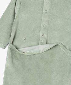 pyjama en velours motif lapin bebe vert standard pyjamas veloursG537901_3