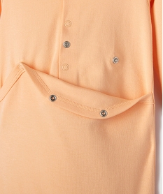 pyjama dors-bien bebe en coton avec motif poitrine orange standardG538801_2