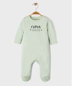 GEMO Pyjama en coton avec motif poitrine bébé fille vert standard