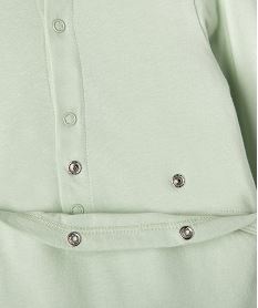 pyjama en coton avec motif poitrine bebe fille vert standardG539701_3