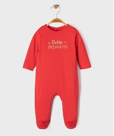pyjama en coton avec motif poitrine bebe fille rose standardG539801_4