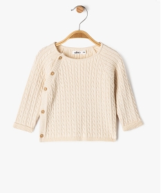 GEMO Gilet brassière avec fermeture latérale bébé beige standard