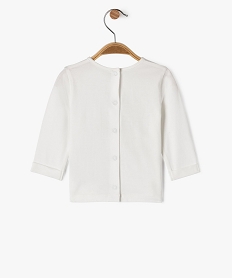 tee-shirt manches longues avec ouverture integrale au dos bebe beigeG541801_3