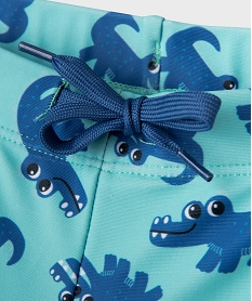 maillot de bain a motifs crocodiles bebe garcon bleu standardG544201_2