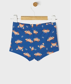maillot de bain a motifs crabes bebe garcon bleu standardG544301_3