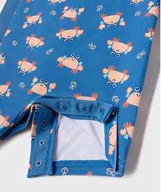 combishort de bain a motifs crabes enfant anti uv upf 50 bleu standardG544401_3