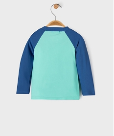 tee-shirt de plage avec protection uva et uvb bebe garcon bleu standardG544501_3