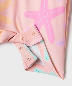 maillot de bain combinaison avec protection uva et uvb bebe fille rose standardG544801_3