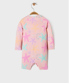maillot de bain combinaison avec protection uva et uvb bebe fille rose standardG544801_4