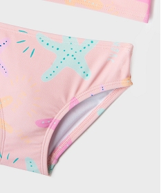 maillot de bain 2 pieces a motifs etoiles de mer bebe fille rose standardG545001_3