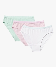 GEMO Culottes en coton biologique fille (lot de 3) Multicolore