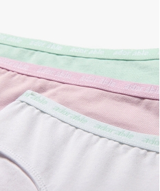 culottes en coton biologique fille (lot de 3) multicoloreG545801_2