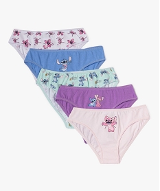 GEMO Culottes en coton à motif Stitch fille (lot de 5) - Disney Multicolore