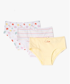 GEMO Shorties à motifs girly fille (lot de 3) Multicolore