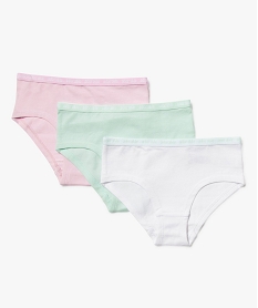 GEMO Shorties en coton biologique fille (lot de 3) Multicolore