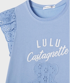 chemise de nuit a manches volantees fille - lulucastagnette bleu standardG547401_2