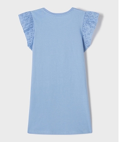 chemise de nuit a manches volantees fille - lulucastagnette bleu standardG547401_3