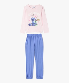 GEMO Pyjama bicolore avec motif Stitch fille - Disney rose standard