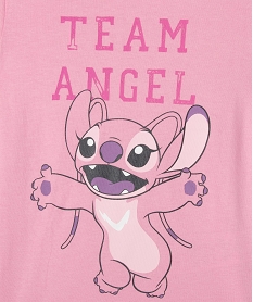 pyjashort a motif angel fille - stitch disney roseG548101_2