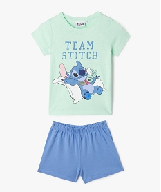 GEMO Pyjashort à motif Stitch fille - Disney bleu standard