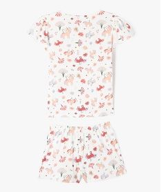 pyjashort a motifs licornes avec manches a volants fille imprimeG548401_3