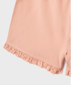 pyjashort 2 pieces a broderie anglaise fille - lulucastagnette rose standardG548501_3