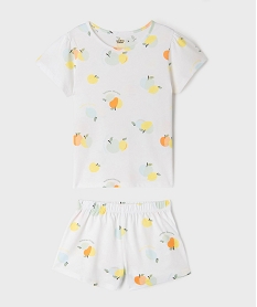 GEMO Pyjashort à motifs fruits d’été fille Imprimé