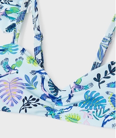 maillot de bain 2 pieces a motifs exotiques bebe fille bleu standardG549601_2