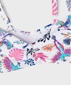 maillot de bain 2 pieces a motifs exotiques bebe fille roseG549701_2