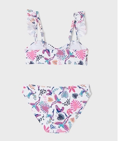 maillot de bain 2 pieces a motifs exotiques bebe fille roseG549701_3