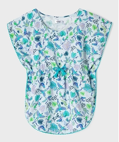 GEMO Robe de plage à motifs exotiques fille bleu standard