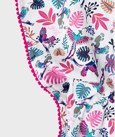 robe de plage a motifs exotiques fille roseG551001_3