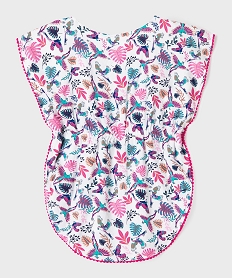 robe de plage a motifs exotiques fille roseG551001_4