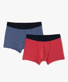 boxers en coton stretch avec inscription fantaisie garcon (lot de 2) multicoloreG551501_4