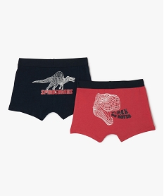 boxers en coton stretch a motif dinosaure garcon (lot de 2) multicoloreG551601_3