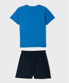 pyjashort garcon 2 pieces contrastantes gacron - sonic bleu standardG553301_3