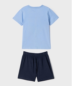 pyjashort 2 pieces en jersey de coton imprime garcon bleuG553401_4