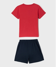 pyjashort bicolore a motif dinosaure garcon rougeG553501_3
